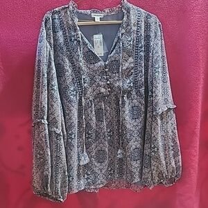 NWT Westport Tassle Top